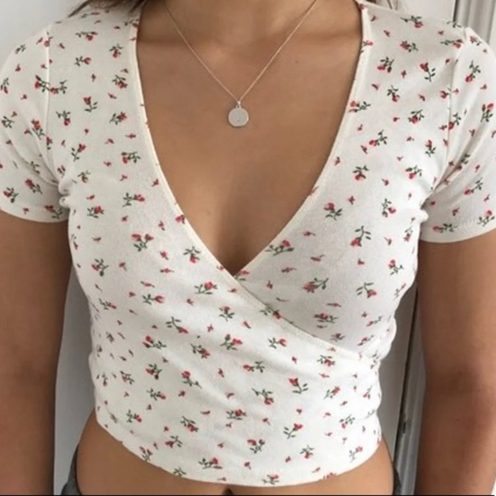 brandy floral Rae / coco top red and white